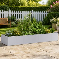 Enhance Your Outdoor Space with a Galvanised Steel Planter 280x80x40cm