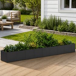 Elevate Your Outdoor Space with a Black Steel Planter Box