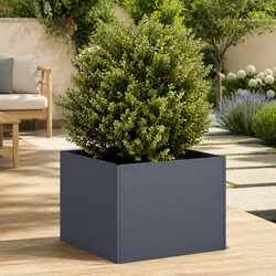 Elevate Your Outdoor Space with This Steel Planter Box