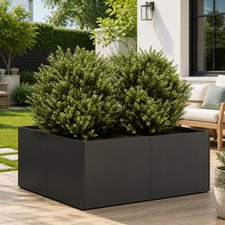 Enhance Your Outdoor Space with a 80x80x30cm Black Planter
