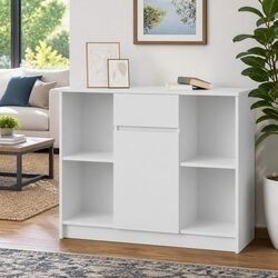 Stylish White Buffet Cabinet for Organized Living