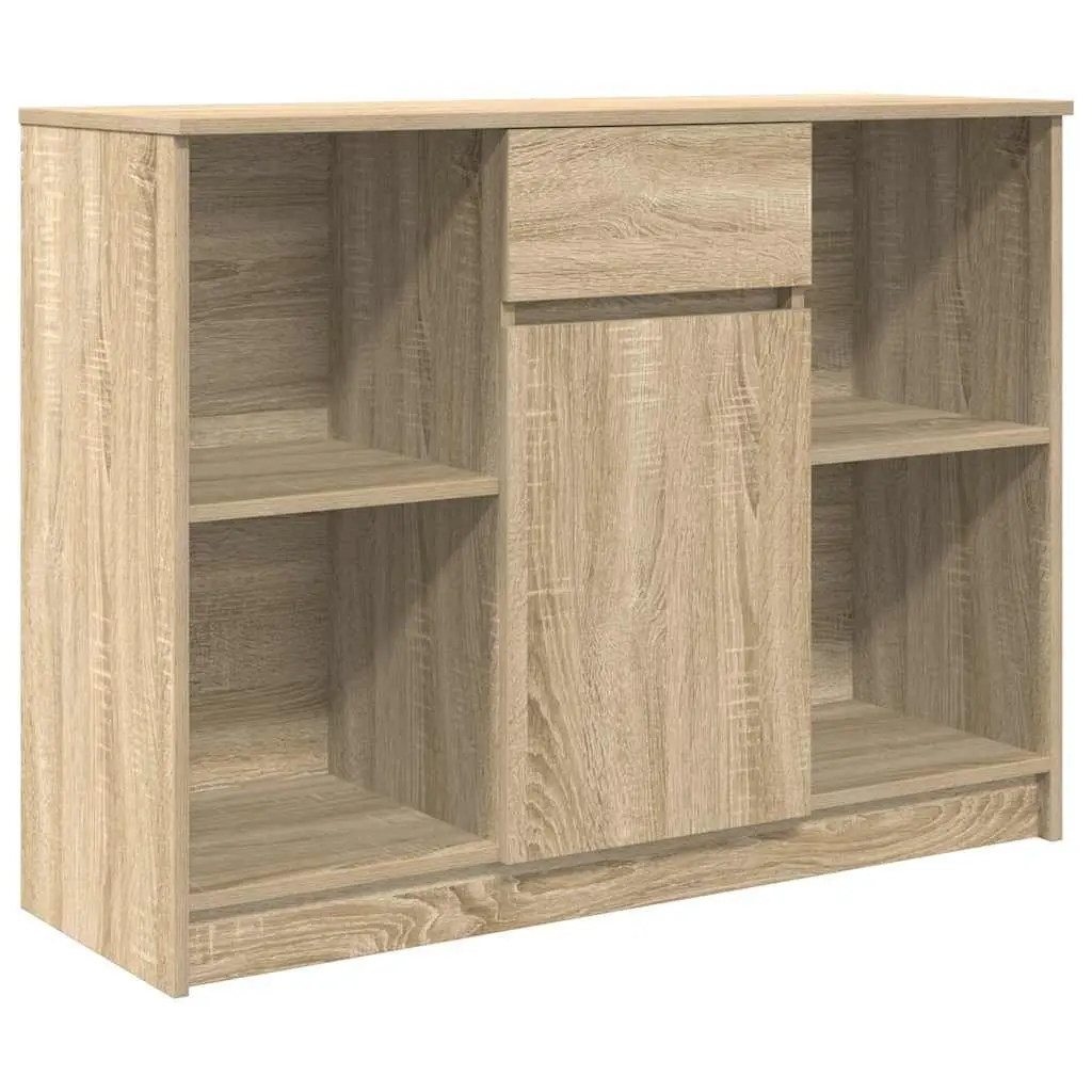 Sideboard Storage Cabinet 101cm Brown Engineered Wood Buffet with Drawer