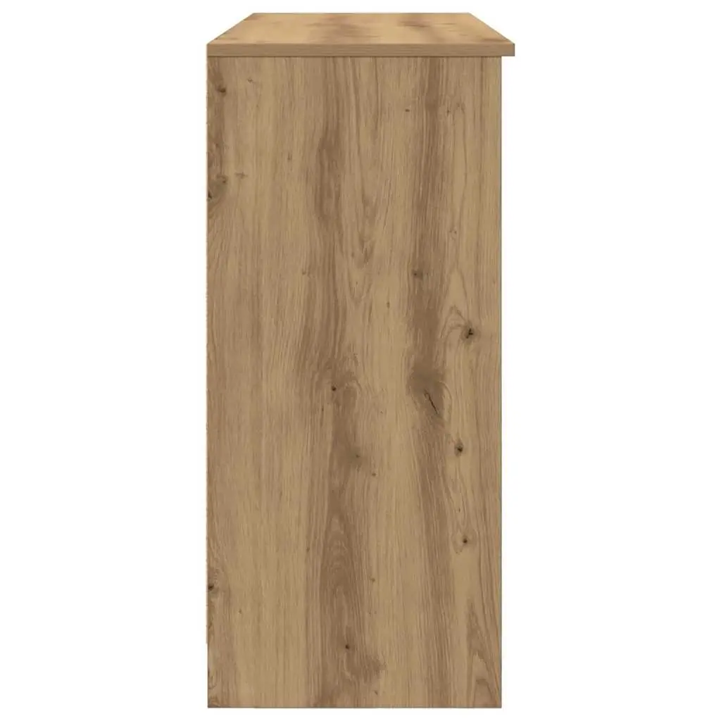 Sideboard Storage Cabinet 101x35x76 cm Brown Engineered Wood with Drawer and Shelves