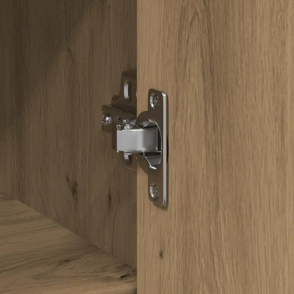 Sideboard Storage Cabinet 101x35x76 cm Brown Engineered Wood with Drawer and Shelves