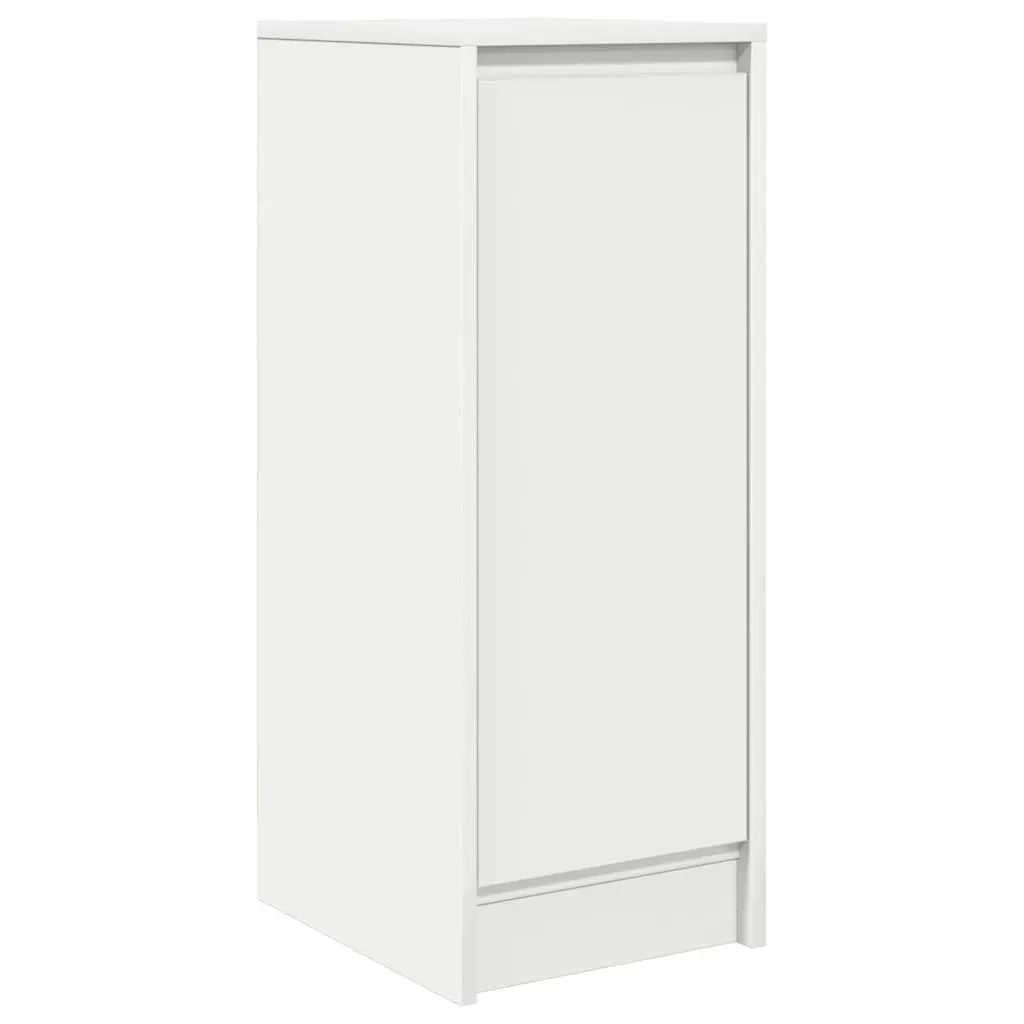 Sideboard White Engineered Wood Storage Cabinet with Door