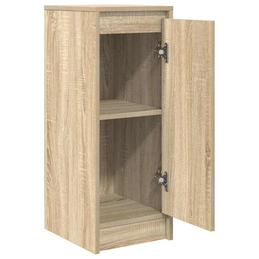 Sideboard Storage Cabinet Brown Engineered Wood Buffet Cupboard Furniture