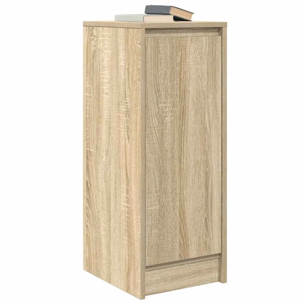 Sideboard Storage Cabinet Brown Engineered Wood Buffet Cupboard Furniture
