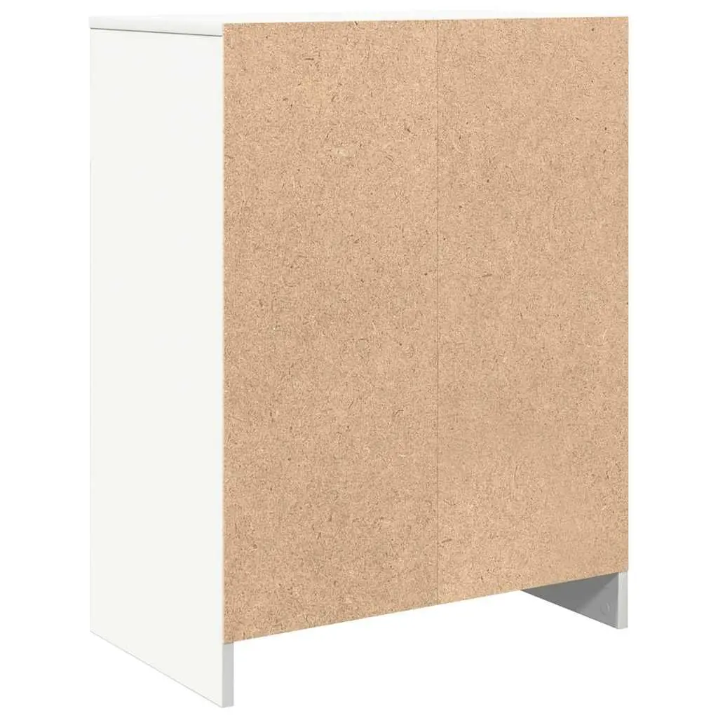 Sideboard Storage Cabinet White Engineered Wood Ample Enclosed Storage