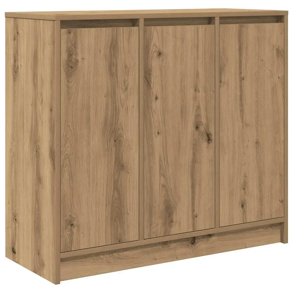 Sideboard Buffet Cabinet 85x34x76cm Engineered Wood Brown Artisan Oak Storage
