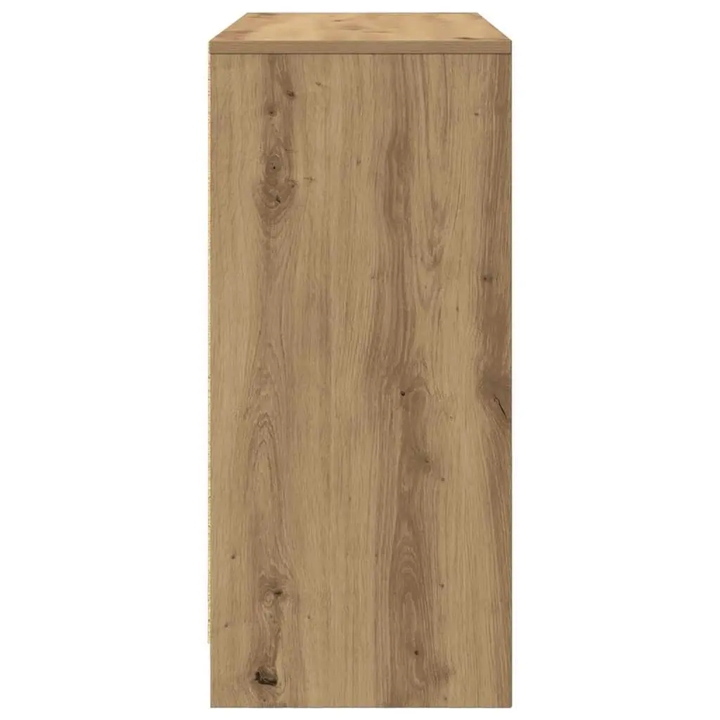 Sideboard Buffet Cabinet 85x34x76cm Engineered Wood Brown Artisan Oak Storage
