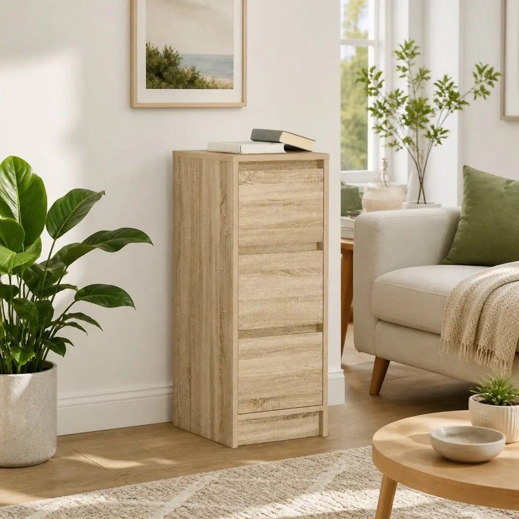 Sideboard 29.5x34x76 cm Engineered Wood Storage Cabinet Brown