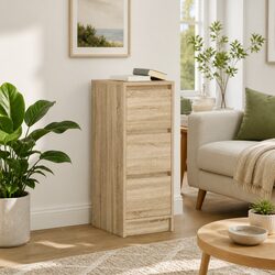Elegant Sonoma Oak Storage Cabinet for Any Room