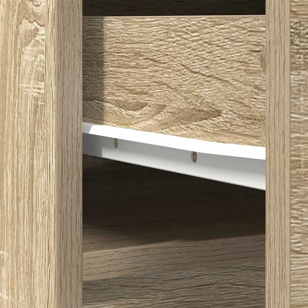 Highboard Storage Cabinet 180cm Brown Engineered Wood Durable Sideboard Buffet Cupboard