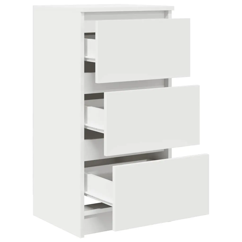 Sideboard White 37.5x35x76cm Storage Cabinet Engineered Wood Buffet Furniture