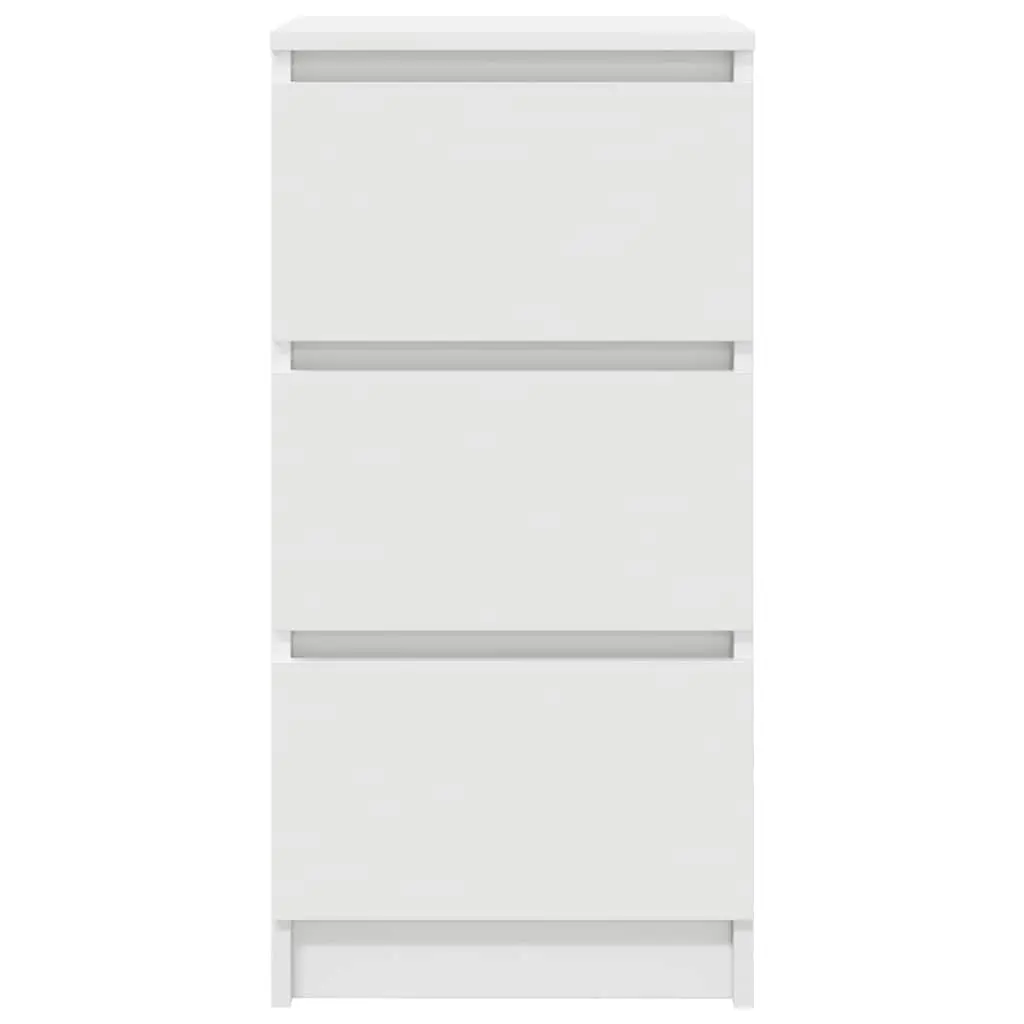 Sideboard White 37.5x35x76cm Storage Cabinet Engineered Wood Buffet Furniture