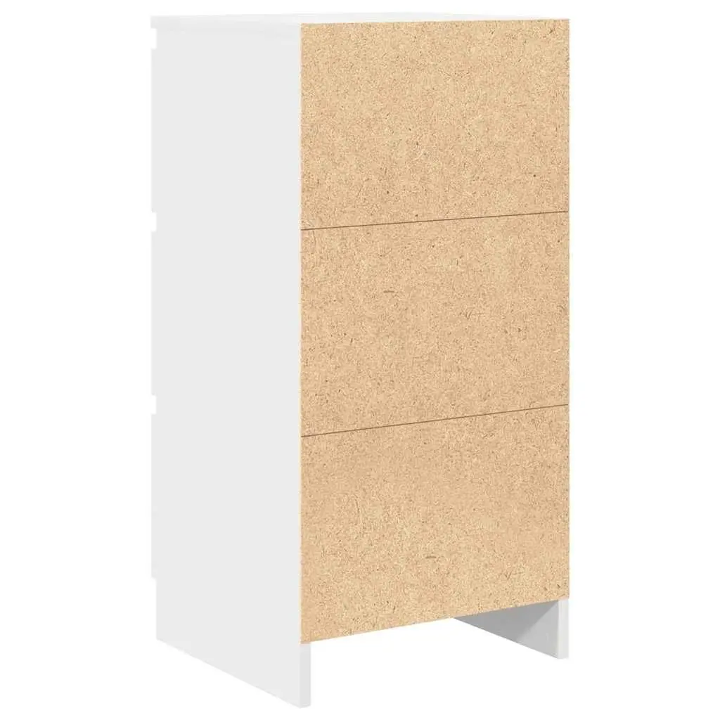 Sideboard White 37.5x35x76cm Storage Cabinet Engineered Wood Buffet Furniture