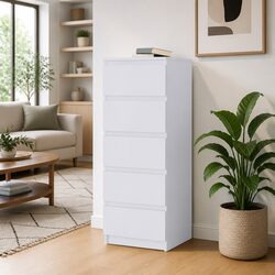 Sideboard with Drawers White Storage Cabinet Buffet Engineered Wood Furniture