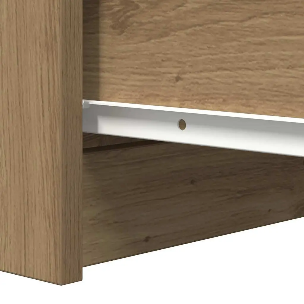 Sideboard 37.5 x 35 x 99 cm Brown Engineered Wood Storage Cabinet with Drawers