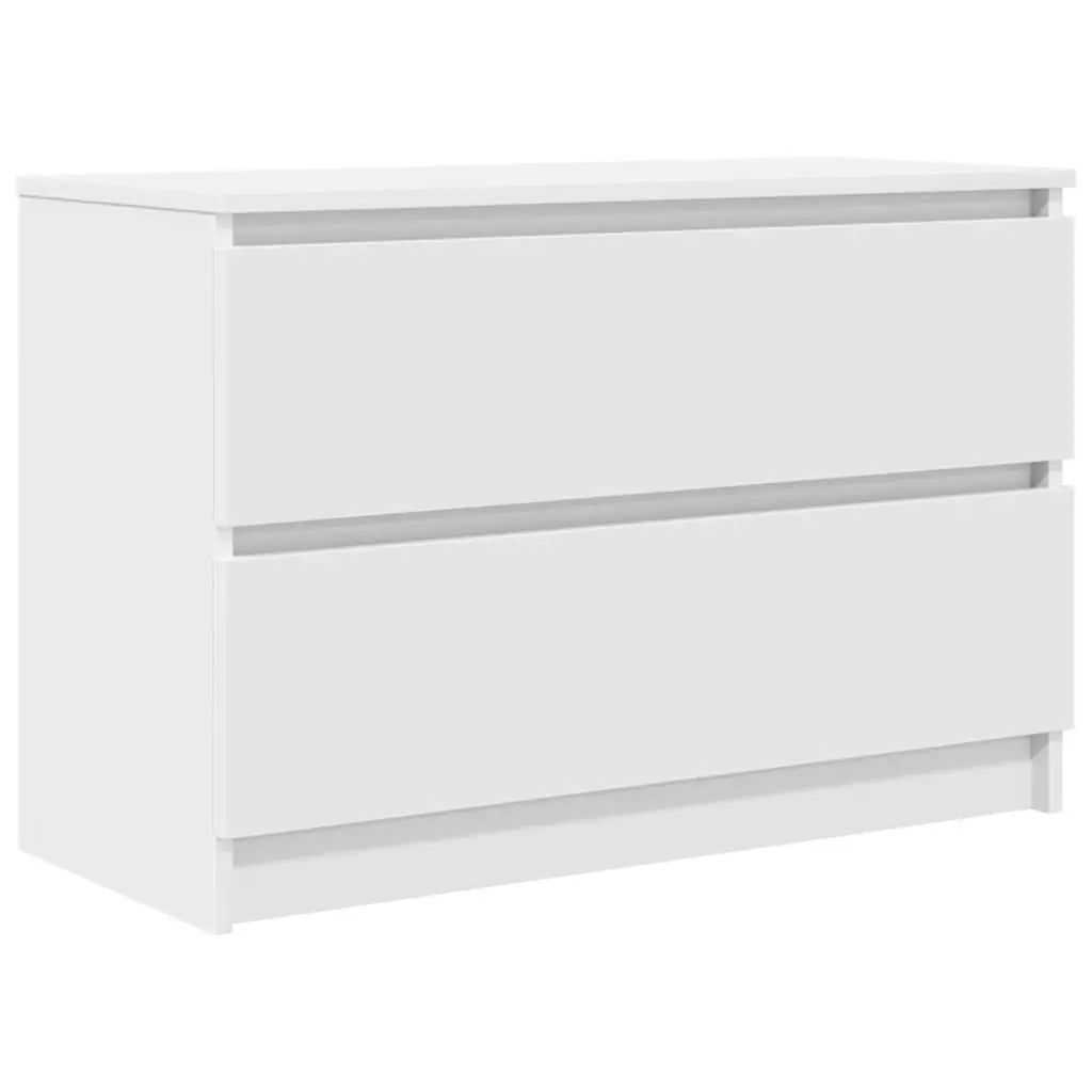 TV Cabinet White Engineered Wood Ample Storage Unit for Living Room Bedroom