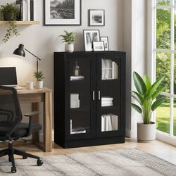 Enhance Your Home with a Black Oak Book Cabinet