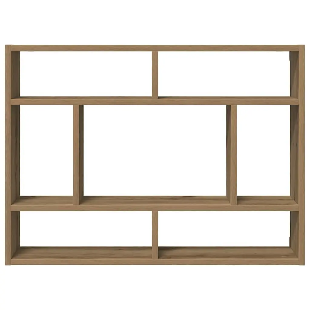 Floating Wall Shelf 75 x 16 x 55 cm Brown Solid Acacia Wood Storage Organizer
