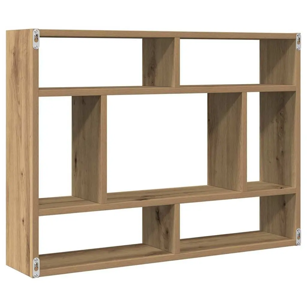 Floating Wall Shelf 75 x 16 x 55 cm Brown Solid Acacia Wood Storage Organizer