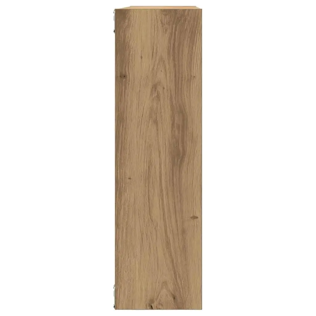 Floating Wall Shelf 75 x 16 x 55 cm Brown Solid Acacia Wood Storage Organizer