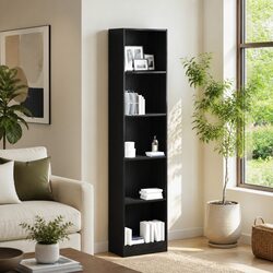 Bookcase Standing Shelf Storage Organiser 5 Shelves Home Furniture Display Unit