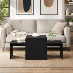 Enhance Your Living Space with Black Oak Nesting Tables