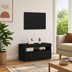 Modern Black Oak TV Cabinet to Enhance Your Living Space