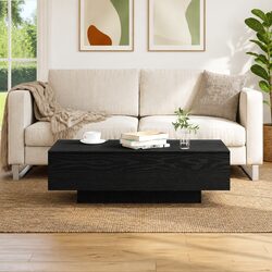 Enhance Your Space with a Black Engineered Wood Coffee Table