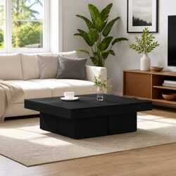 Stylish Black Oak Coffee Table for Your Living Space