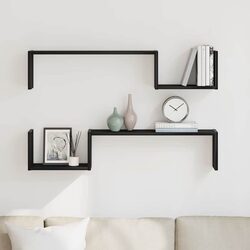 Stylish Black Oak Wall Shelves for Organized Living
