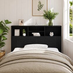 Elevate Your Bedroom with Black Oak Headboard Storage