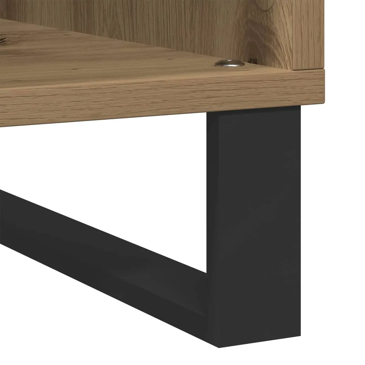 Record Storage Cabinet Engineered Wood Media Shelf Display Unit Living Room