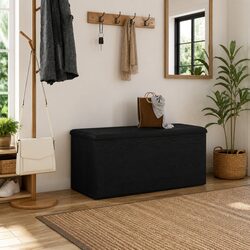 Enhance Your Space with a Black Oak Storage Bench