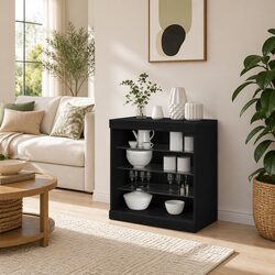 Enhance Your Space with This Stylish LED Sideboard