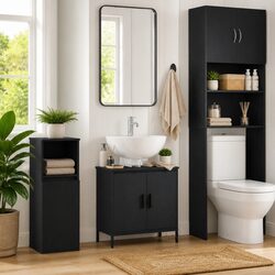 Enhance Your Bathroom with Black Oak Wall-Mounted Vanity