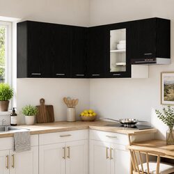 Enhance Your Kitchen Space with a Black Hanging Cabinet