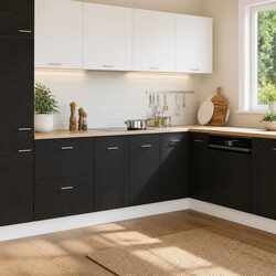 Optimize Your Kitchen Space with a Stylish Black Oak Cabinet