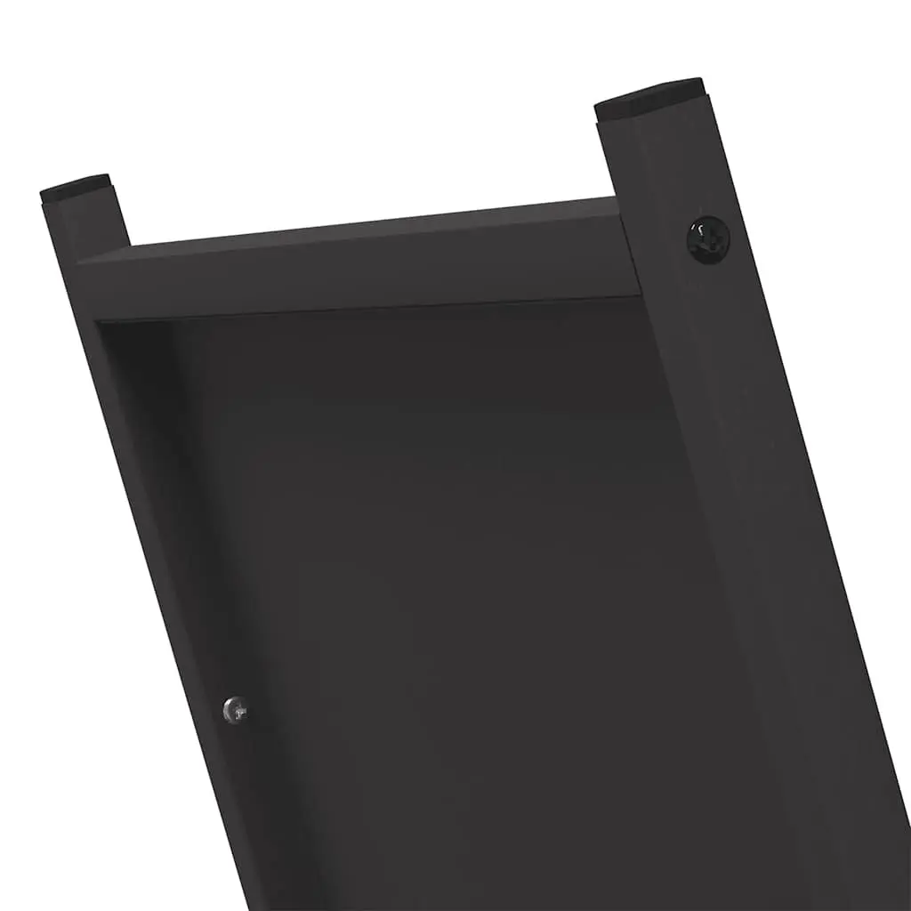 Firewood Rack Black Log Storage Holder Cold-rolled Steel Large Capacity Wood