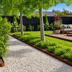 Transform Your Outdoor Space with Lawn Edging 10 Pieces 100x20cm