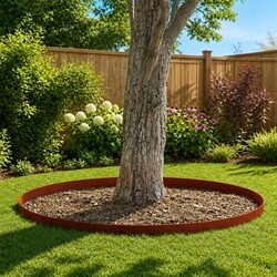 Rusty Brown Garden Edging – 450cm Outdoor Border
