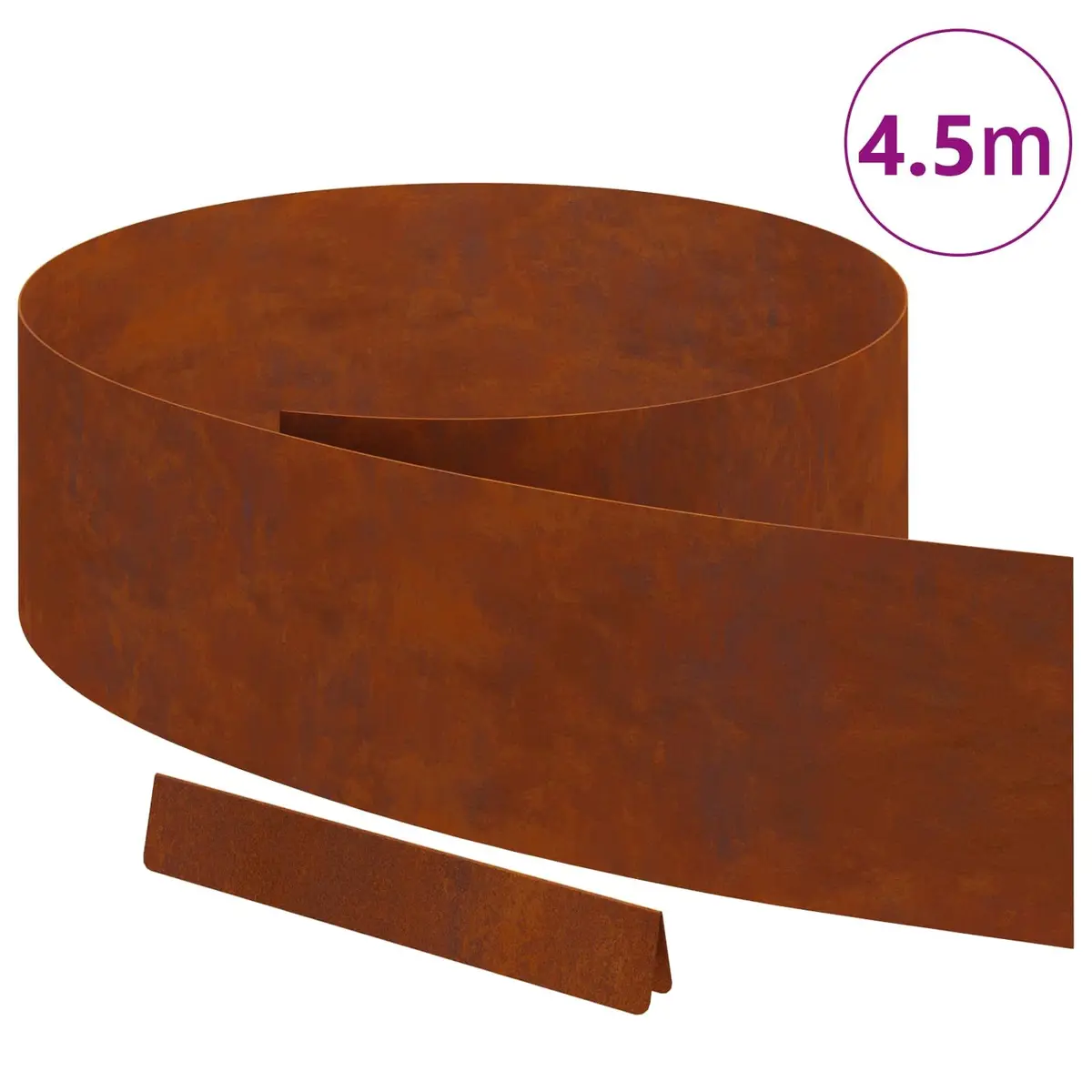 Garden Lawn Edging 450cm Weathering Steel Border Modern Aesthetic Landscaping Edger