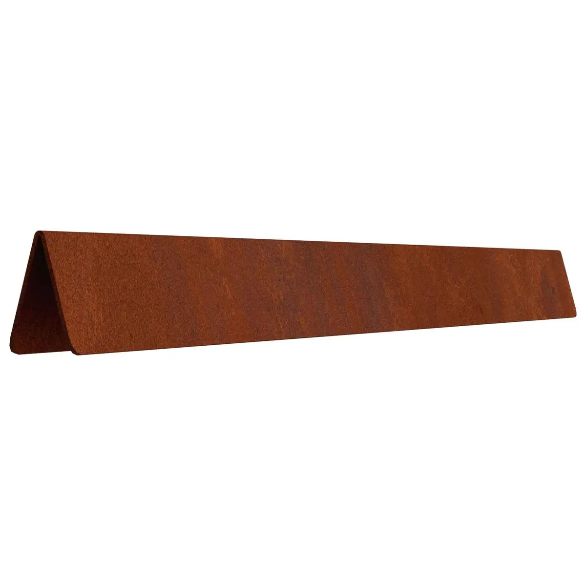 Garden Lawn Edging 4 Pieces Weathering Steel Border Brown Outdoor