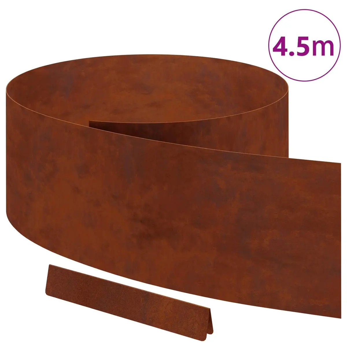 Lawn Edging 450cm Garden Border Weathering Steel Brown Outdoor Terrace