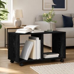 Modern Black Oak End Table to Enhance Your Living Room 72cm