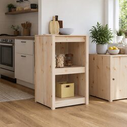 Brown Oak Storage Cabinet Enhancing Your Kitchen Space