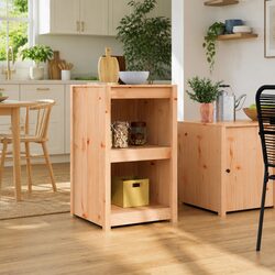 Minimalist Brown Oak Kitchen Storage Unit for Your Space
