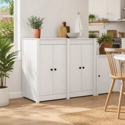 Upgrade Your Kitchen with a White Solid Pine Cabinet Door 50 x 82 cm